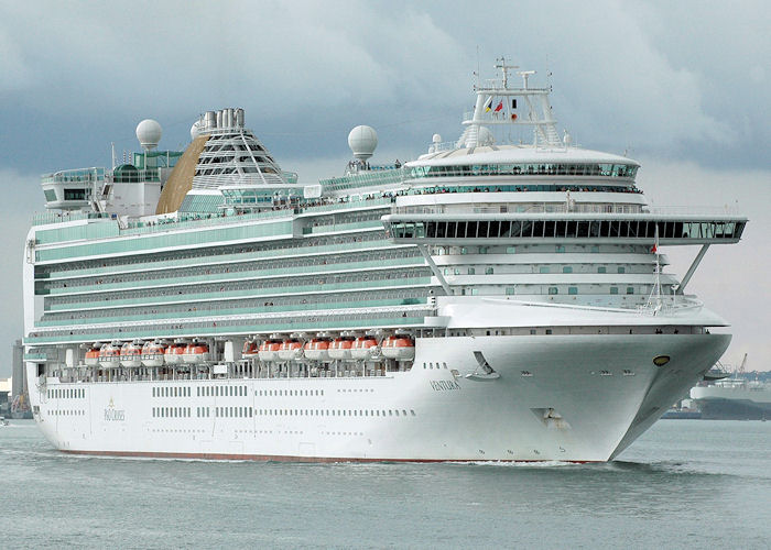 Photograph of the vessel  Ventura pictured departing Southampton on 14th August 2010