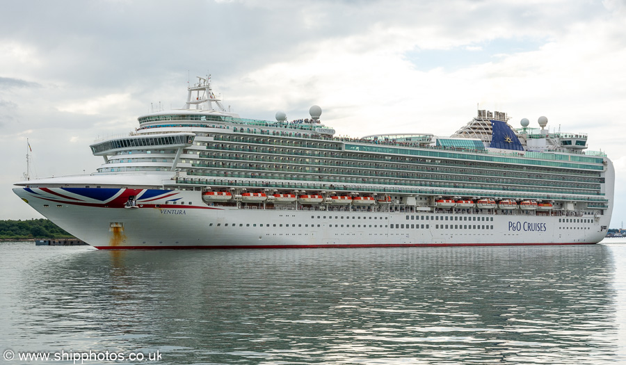 Photograph of the vessel  Ventura pictured departing Southampton on 13th July 2024