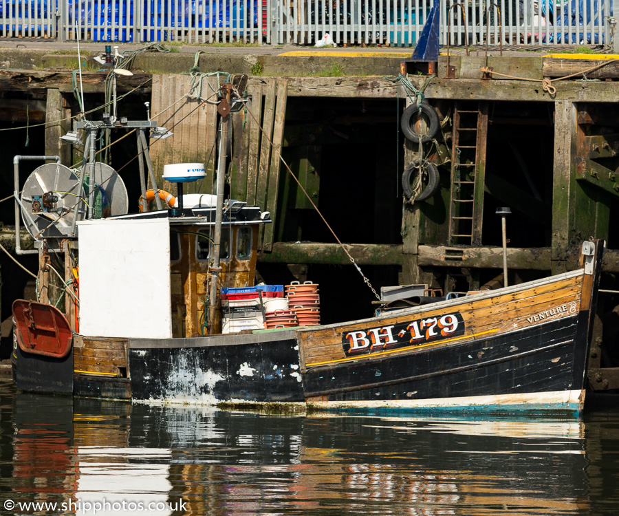 Photograph of the vessel fv Venture pictured at the Fish Quay, North Shields on 28th May 2016