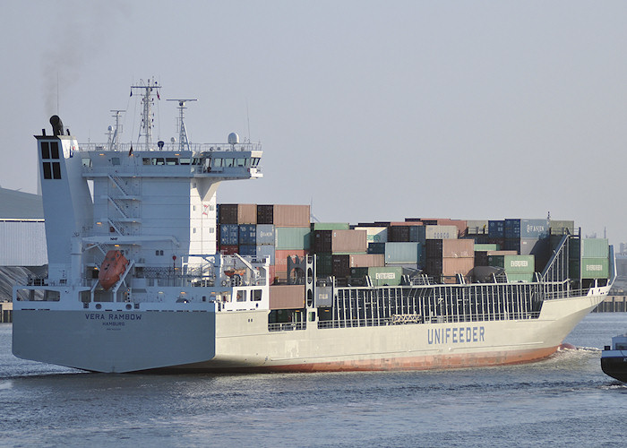 Photograph of the vessel  Vera Rambow pictured passing Vlaardingen on 26th June 2011