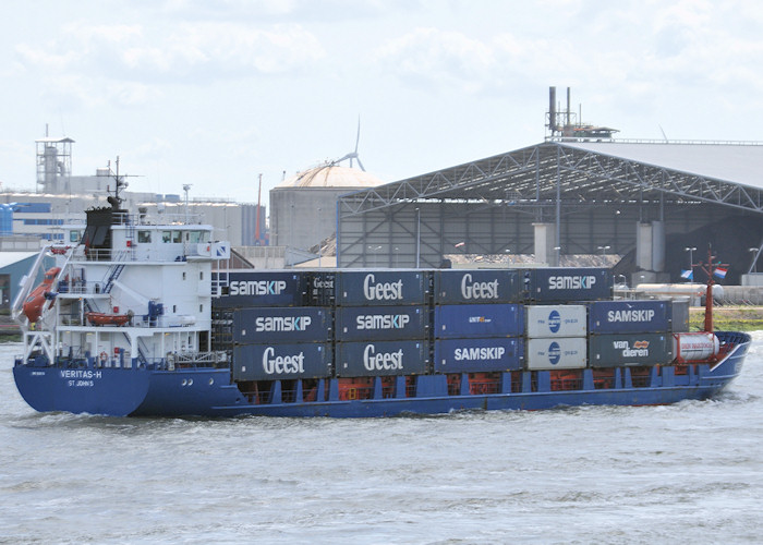 Photograph of the vessel  Veritas-H pictured passing Vlaardingen on 24th June 2011