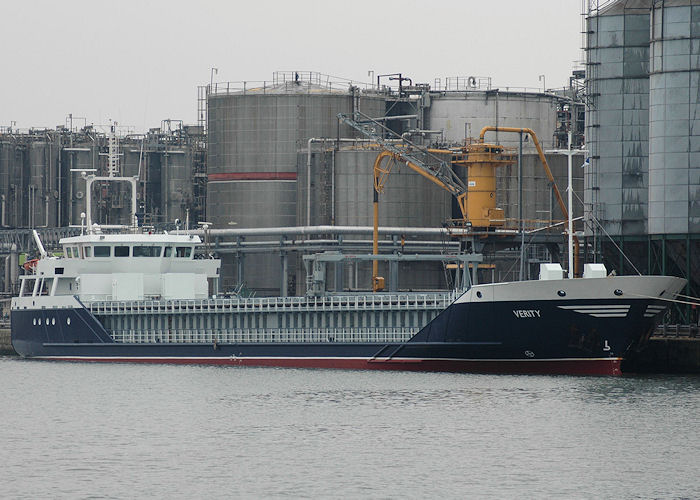 Photograph of the vessel  Verity pictured in Liverpool Docks on 27th June 2009