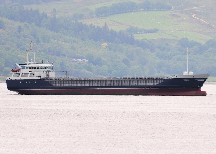 Photograph of the vessel  Verity pictured at anchor at the Tail o' the Bank on 5th June 2012