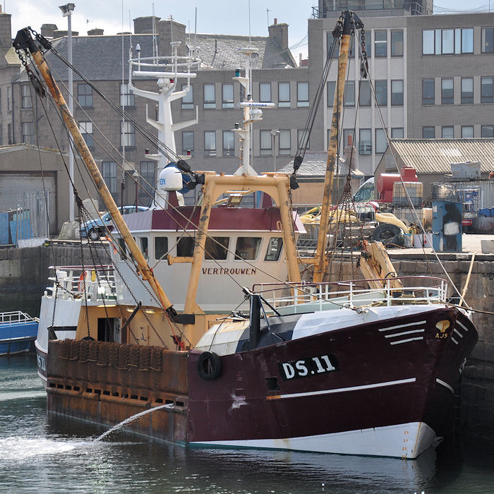 Photograph of the vessel fv Vertrouwen pictured at Peterhead on 6th May 2013