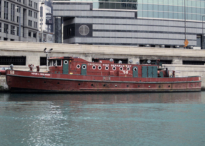Photograph of the vessel  Victor L. Schlaeger pictured in Chicago on 23rd September 1994