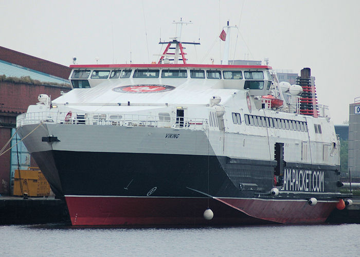 Photograph of the vessel  Viking pictured laid up in Liverpool Docks on 27th June 2009