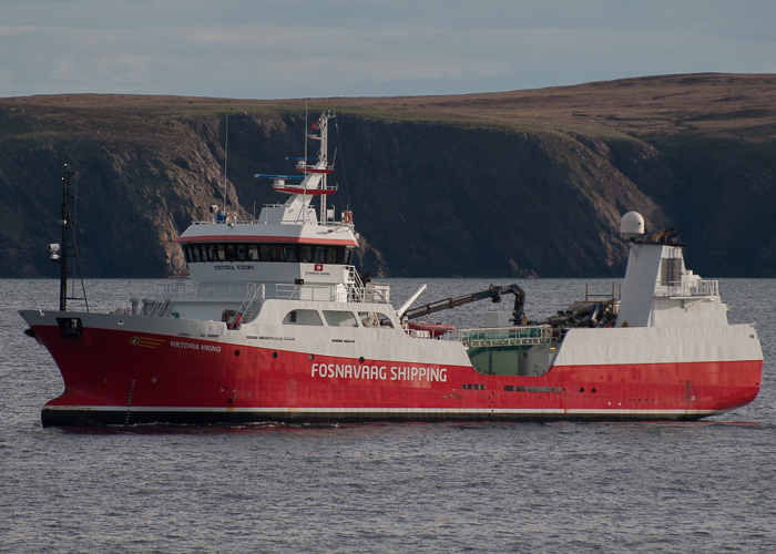 Photograph of the vessel  Viktoria Viking pictured approaching Stornoway on 10th May 2014