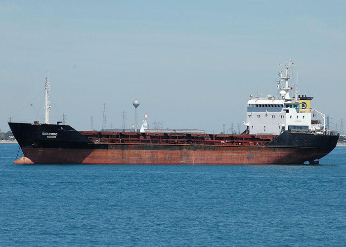 Photograph of the vessel  Vilkovo pictured at anchor in the Golf de Fos on 10th August 2008