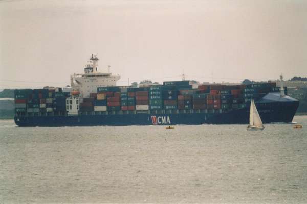  Ville d'Aquarius pictured arriving in Southampton on 10th June 2000