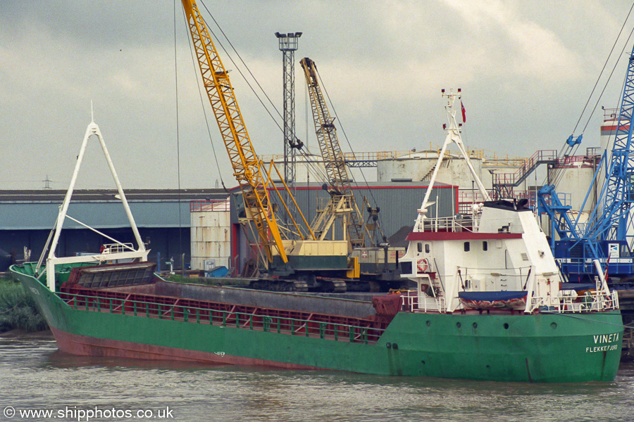 Photograph of the vessel  Vineta pictured at Gunness on 10th August 2002