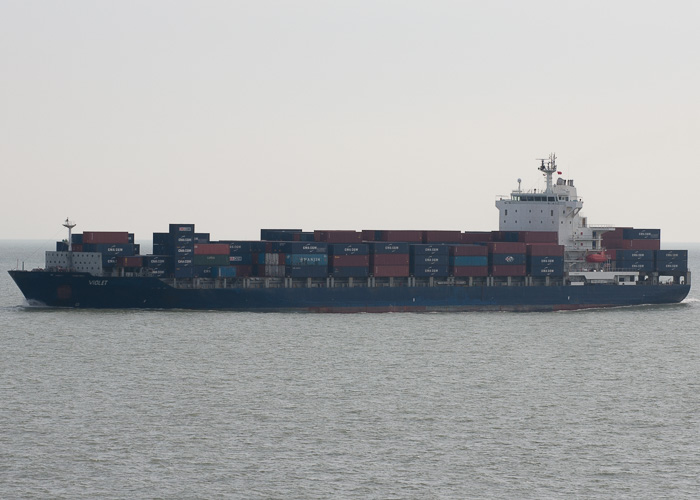 Photograph of the vessel  Violet pictured departing Zeebrugge on 19th July 2014