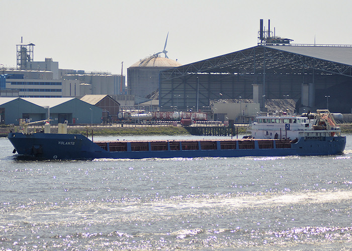 Photograph of the vessel  Volante pictured passing Vlaardingen on 27th June 2011