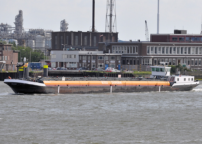 Photograph of the vessel  Volharding 3 pictured passing Vlaardingen on 23rd June 2012