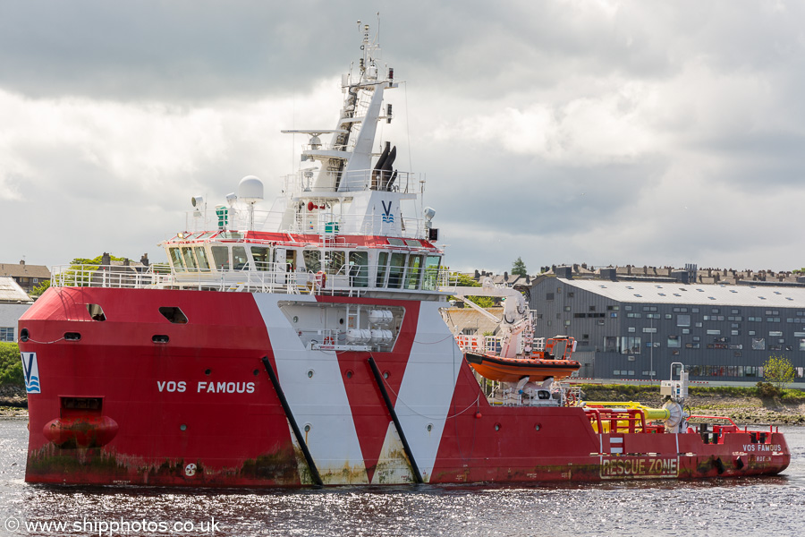 Photograph of the vessel  VOS Famous pictured departing Aberdeen on 28th May 2019