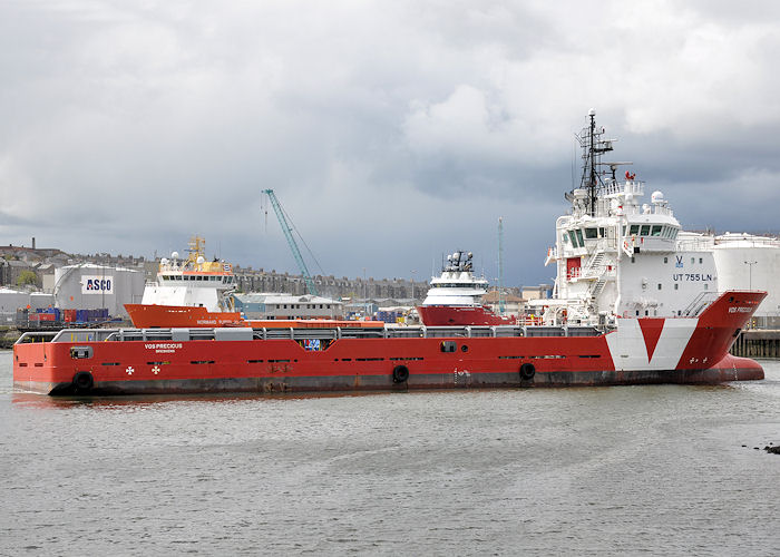 Photograph of the vessel  VOS Precious pictured arriving at Aberdeen on 14th May 2013
