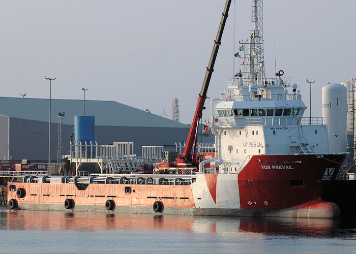 Photograph of the vessel  VOS Prevail pictured at Aberdeen on 29th April 2011