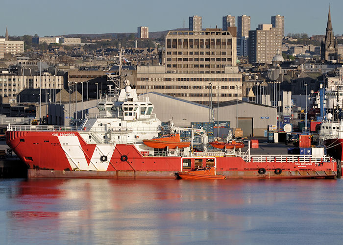 Photograph of the vessel  VOS Provider pictured at Aberdeen on 13th May 2013