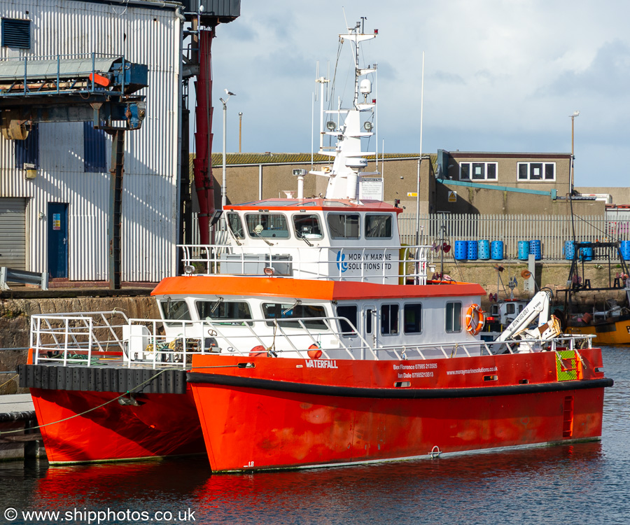 Photograph of the vessel  Waterfall pictured at Peterhead on 12th September 2024