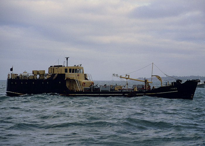 Photograph of the vessel RMAS Watershed pictured in the Solent on 23rd September 1991