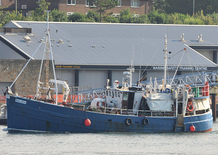 Photograph of the vessel  Wave Crest pictured passing North Shields on 22nd August 2013