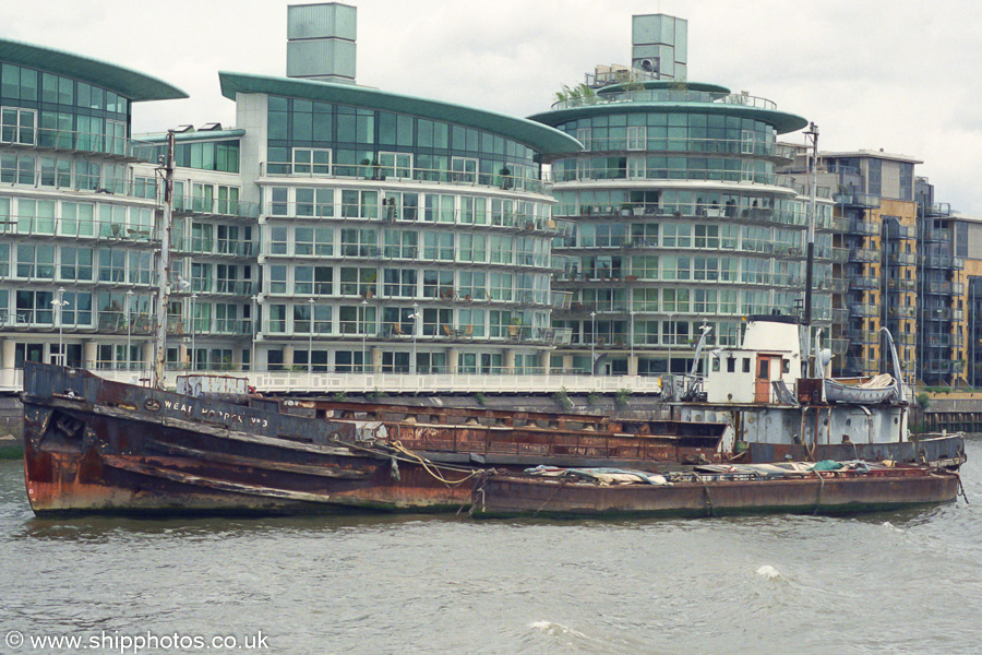 Photograph of the vessel  Wear Hopper No.3 pictured in London on 3rd May 2003