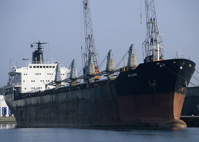 Photograph of the vessel  Wellborn pictured in Prins Johan Frisohaven, Rotterdam on 27th September 1992