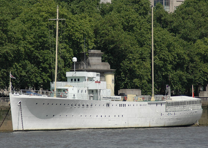 Photograph of the vessel HQS Wellington pictured in London on 14th June 2009