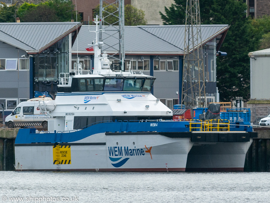 Photograph of the vessel  WEM 4 pictured at Montrose on 11th October 2021