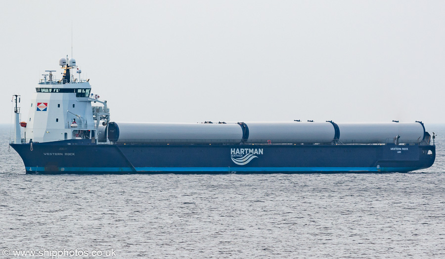 Photograph of the vessel  Western Rock pictured arriving at Scrabster on 12th May 2024