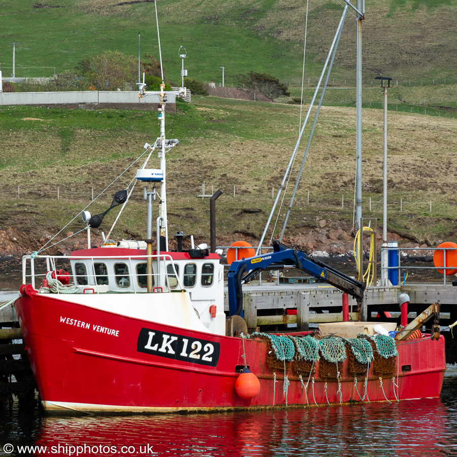 Photograph of the vessel fv Western Venture pictured at Skeld on 15th May 2022