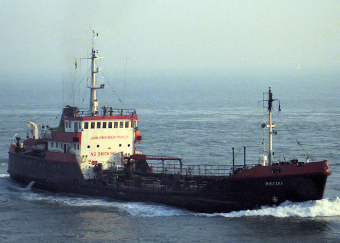 Photograph of the vessel  Whitank pictured entering Portsmouth Harbour on 19th August 1988