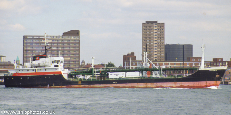 Photograph of the vessel  Whitdale pictured departing Portsmouth Harbour on 2nd September 1989