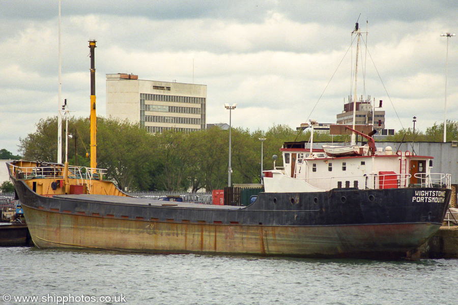 Photograph of the vessel  Wightstone pictured at Southampton on 13th June 2002