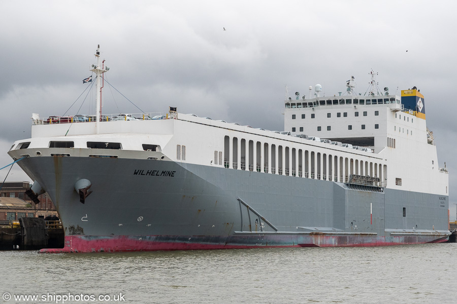 Photograph of the vessel  Wilhelmine pictured at Fords Jetty, Dagenham on 20th July 2025