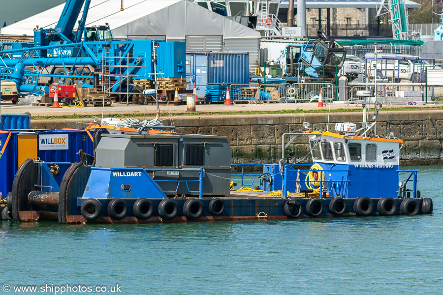 Photograph of the vessel  Willdart pictured in Empress Dock, Southampton on 20th April 2024