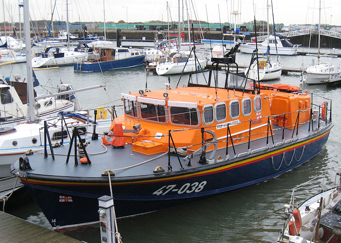Photograph of the vessel RNLB William Street pictured in Wyre Dock, Fleetwood on 27th December 2007