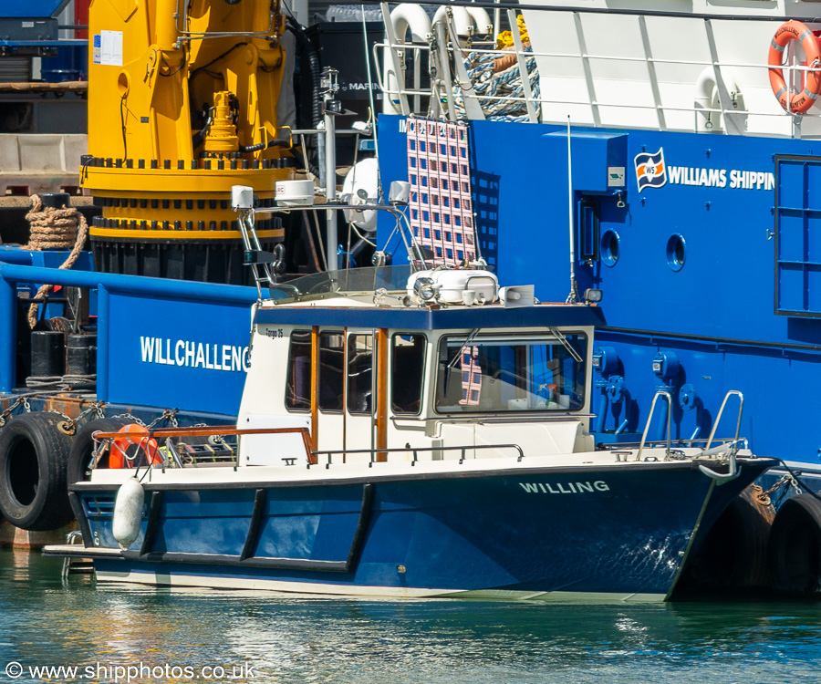 Photograph of the vessel  Willing pictured in Empress Dock, Southampton on 20th April 2024