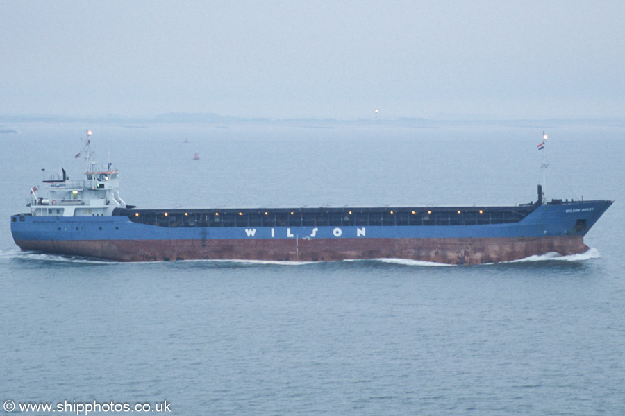 Photograph of the vessel  Wilson Brest pictured on the Westerschelde passing Vlissingen on 21st June 2002
