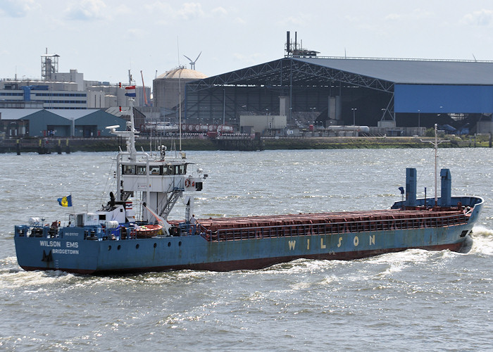 Photograph of the vessel  Wilson Ems pictured passing Vlaardingen on 24th June 2011
