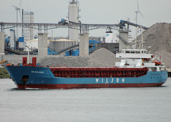 Photograph of the vessel  Wilson Ghent pictured passing Vlaardingen on 20th June 2010