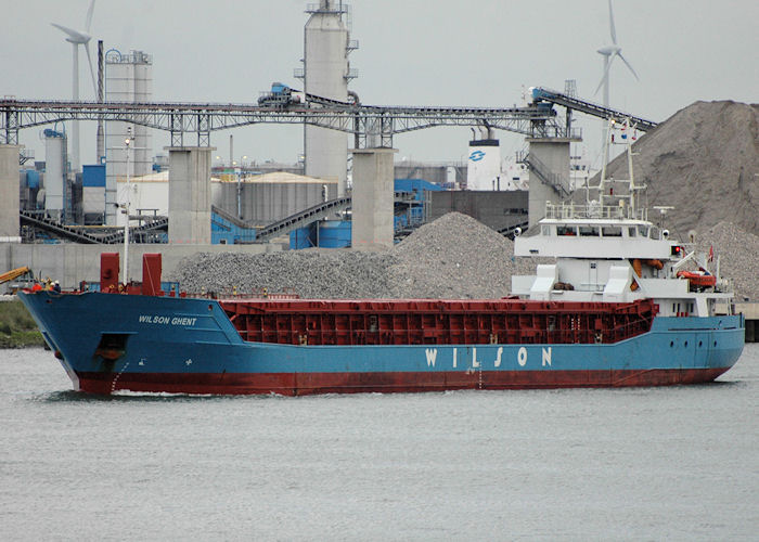 Photograph of the vessel  Wilson Ghent pictured passing Vlaardingen on 20th June 2010