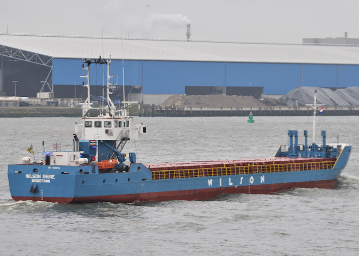Photograph of the vessel  Wilson Rhine pictured passing Vlaardingen on 25th June 2011