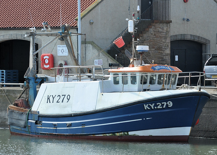 Photograph of the vessel fv Winaway pictured at Pittenweem on 18th April 2012