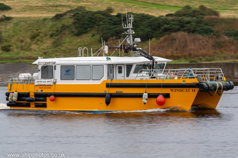 Windcat 14 pictured arriving at Aberdeen on 11th October 2021