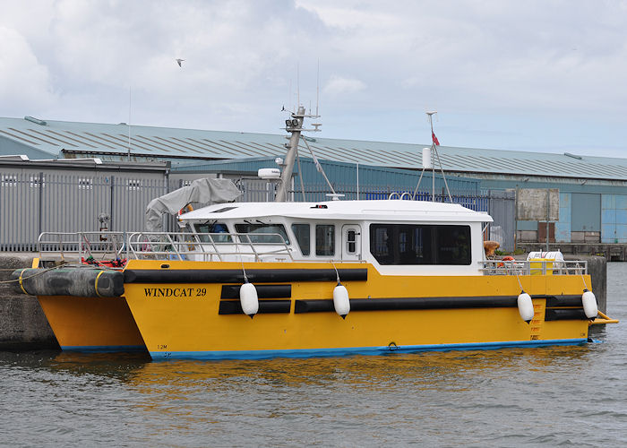 Photograph of the vessel  Windcat 29 pictured in Liverpool Docks on 22nd June 2013