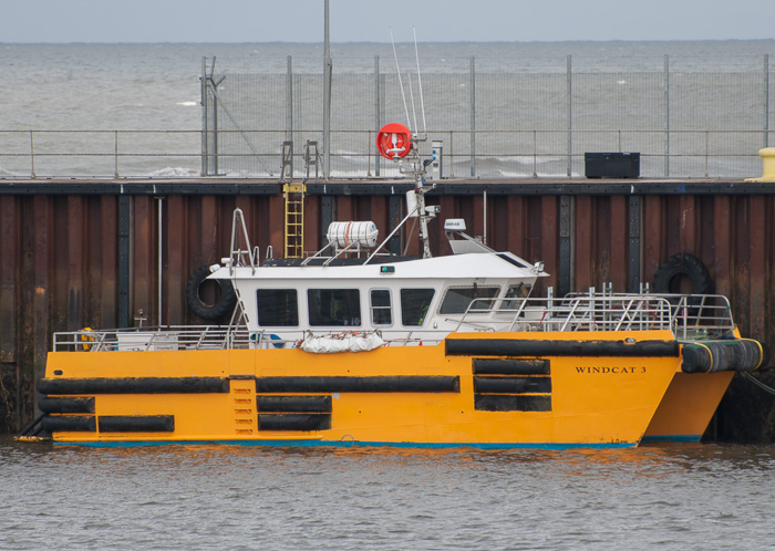 Photograph of the vessel  Windcat 3 pictured at Workington on 22nd March 2014