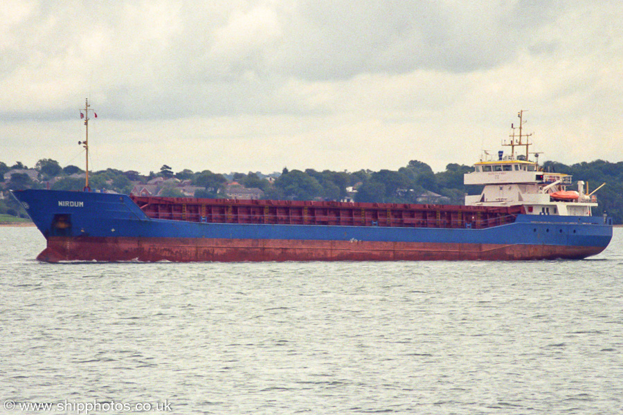 Photograph of the vessel  Wirdum pictured arriving at Southampton on 13th June 2002