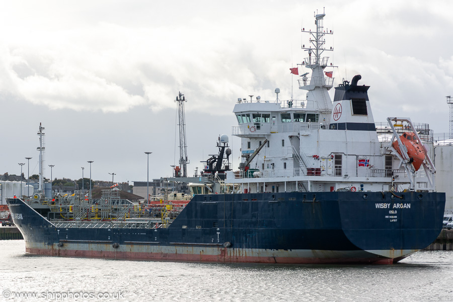 Photograph of the vessel  Wisby Argan pictured at Aberdeen on 11th September 2024