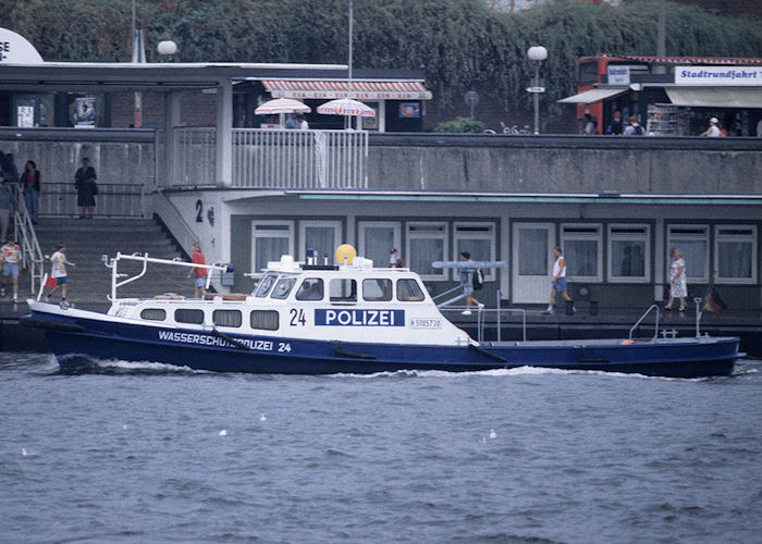 Photograph of the vessel  Wasserschutzpolizei 24 pictured at Hamburg on 23rd August 1995