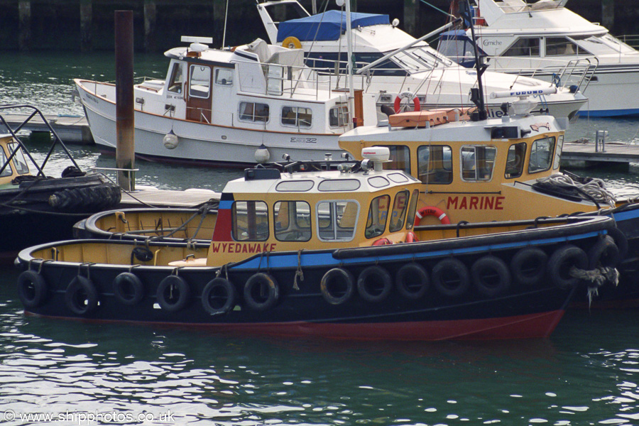 Photograph of the vessel  Wyedawake pictured at American Wharf, Southampton on 20th April 2002